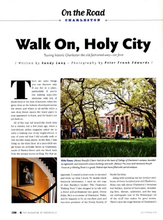 Walking Tour, Charleston, page 1
