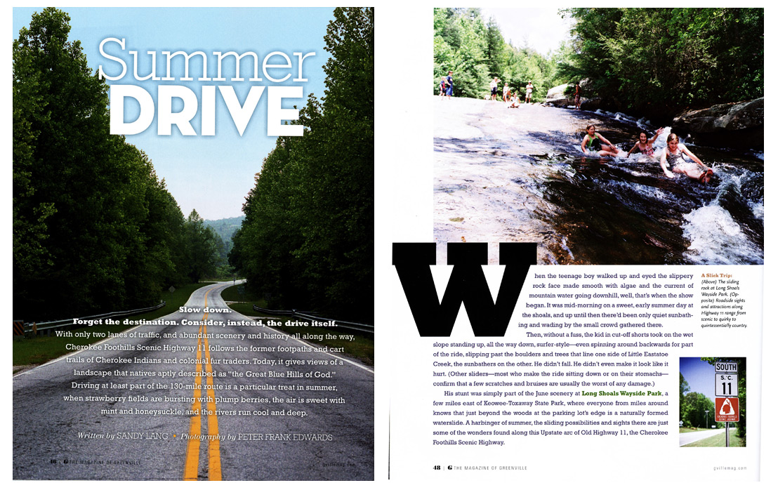 Summer Drive, G Magazine, South Carolina
